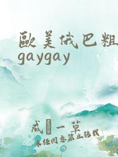 欧美俄巴粗壮熊gaygay