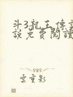 斗3龙王传说小说免费阅读