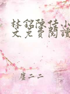 林铭陈佳小说全文免费阅读最新章节