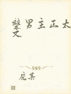 双男主正太高干文