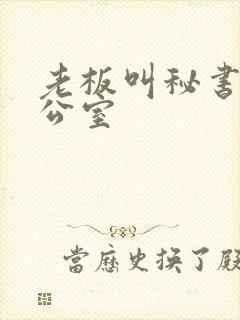 老板叫秘书来办公室