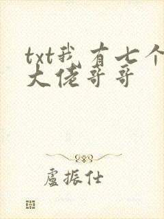 txt我有七个大佬哥哥