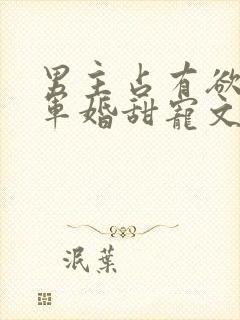 男主占有欲强的军婚甜宠文