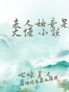 夫人她竟是全能大佬 小说