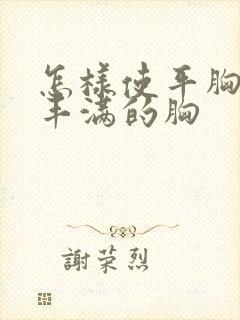 怎样使平胸变成丰满的胸