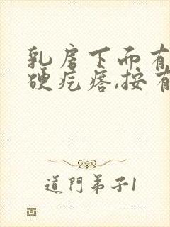 乳房下面有个小硬疙瘩,按有点疼