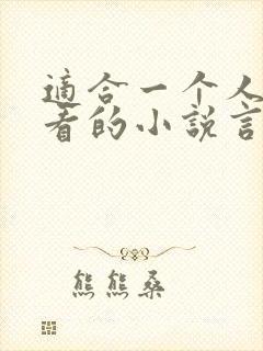 适合一个人晚上看的小说言情