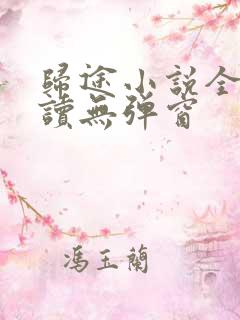 归途小说全文阅读无弹窗