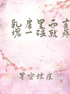 乳房里面有个硬块一碰就疼