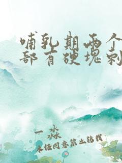 哺乳期两个月胸部有硬块刺痛感