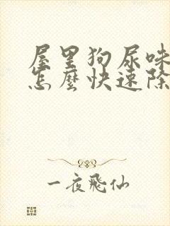 屋里狗尿味太重怎么快速除去