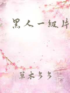 黑人一级片黄色