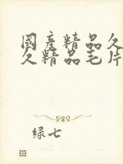 国产精品久久久久精品毛片