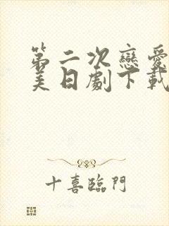 第二次恋爱才完美日剧下载