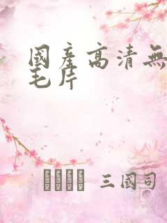 国产高清无遮挡毛片