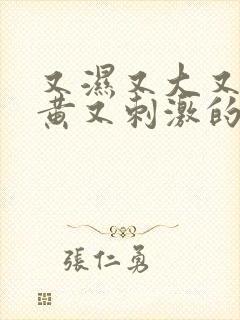 又湿又大又爽又黄又刺激的视频