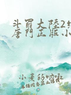 斗罗大陆2绝世唐门正版小说