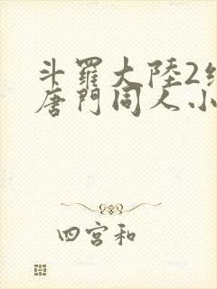 斗罗大陆2绝世唐门同人小说