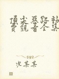 顶尖恶路动漫免费观看全集