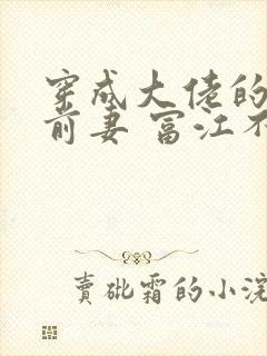 穿成大佬的炮灰前妻 富江不富
