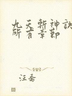 九天斩神诀林辰所有章节