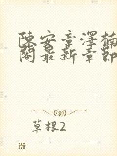 陈安章泽楠笔趣阁最新章节列表