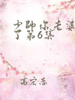 少帅你老婆又跑了第6集
