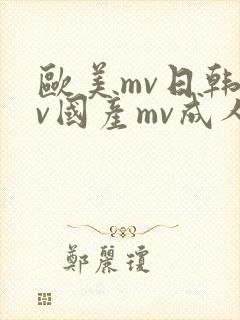 欧美mv日韩mv国产mv成人