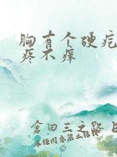 胸有个硬疙瘩不疼不痒