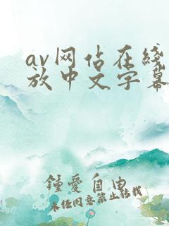 av网站在线播放中文字幕