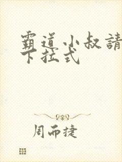 霸道小叔请轻撩下拉式