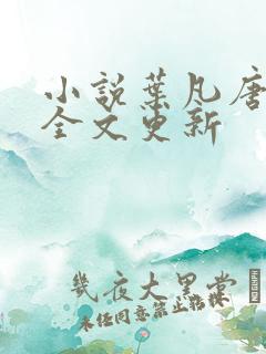 小说叶凡唐若雪全文更新