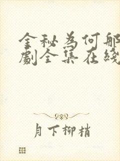 金秘为何那样韩剧全集在线观看国语