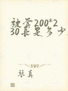 被套200*230长是多少,宽是多少