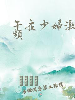 午夜少妇激情视频