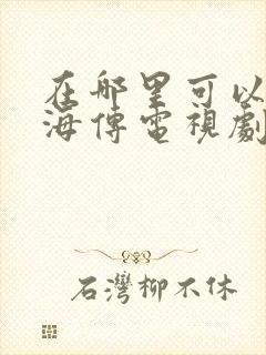 在哪里可以看藏海传电视剧