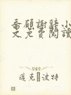 乔愿谢辞小说全文免费阅读无弹窗