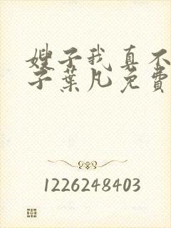 嫂子我真不是傻子叶凡免费