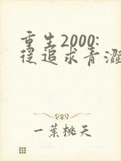 重生2000:从追求青涩校花同桌开始全集阅读