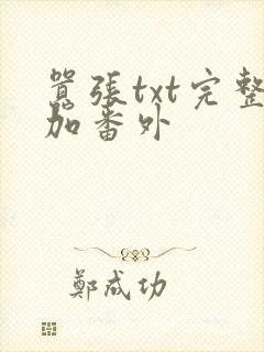 嚣张txt完整加番外