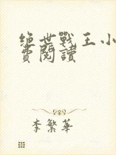 绝世战王小说免费阅读