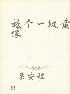 放个一级黄色录像