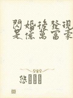 闪婚后发现老公是亿万富豪(小说)