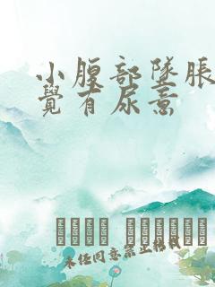 小腹部坠胀老感觉有尿意