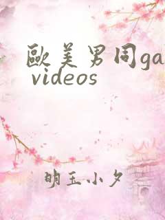 欧美男同gay videos