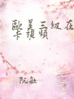 欧美三级在线不卡视频