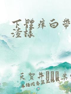 下体痒白带豆腐渣样