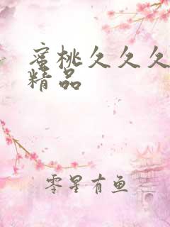 蜜桃久久久亚洲精品