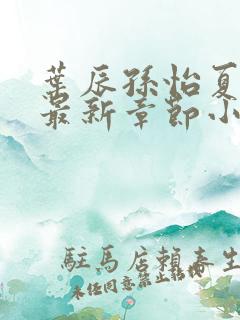 叶辰孙怡夏若雪最新章节小说