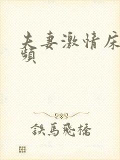 夫妻激情床戏视频